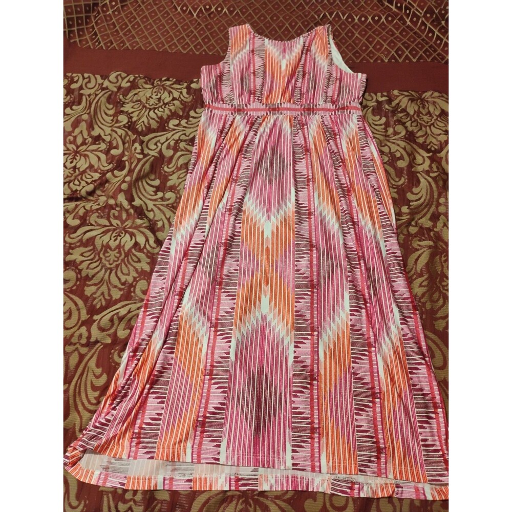 Women’s Ruby Rd Maxi Dress Medium Multi Colored Sleeveless - Picture 2 of 9